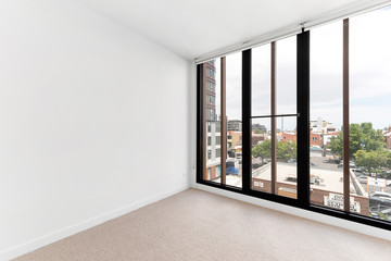 Empty and unfurnished brand new apartment