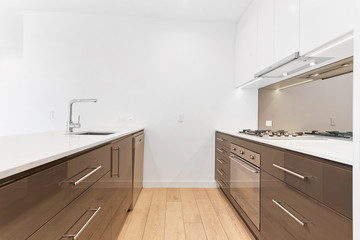 Empty and unfurnished brand new apartment