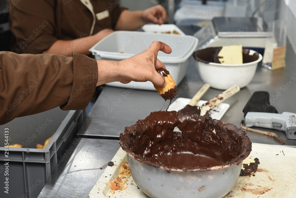 Sticker biscuit chocolat alimentation sucre