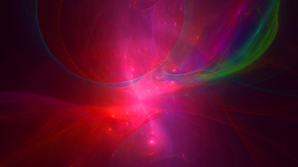 3D rendering abstract technology fractal background