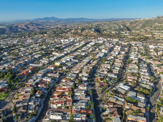 Obraz premium Aerial view of San Clemente coastline town