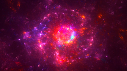 Naklejka premium 3D rendering abstract technology fractal background