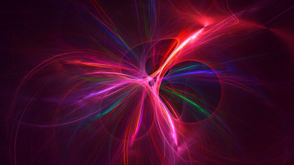 3D rendering abstract technology fractal background