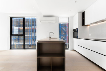 Empty and unfurnished brand new apartment