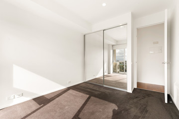 Empty and unfurnished brand new apartment