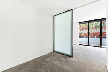 Empty and unfurnished brand new apartment