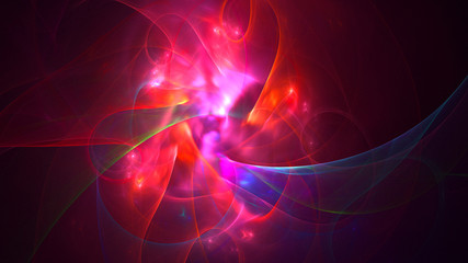 3D rendering abstract technology fractal background