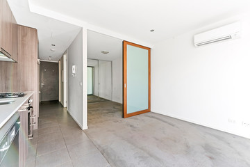 Empty and unfurnished brand new apartment