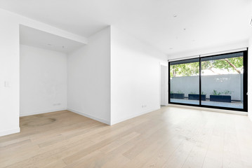 Empty and unfurnished brand new apartment