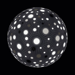 craters planet silver black