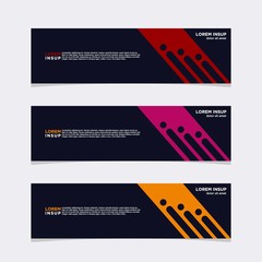 Modern vector banner web background abstract design template