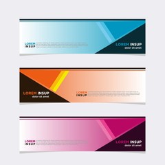 Modern vector banner web background abstract design template