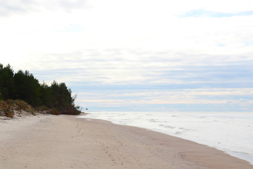 Clean Baltic sea coast