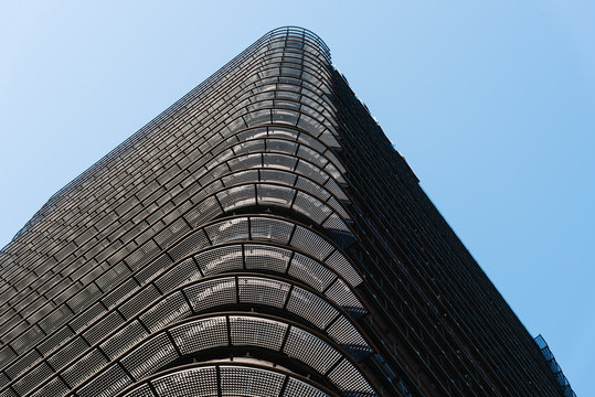 BBVA skyscraper in Financial District of Madrid