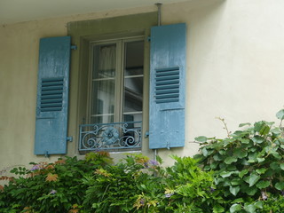 A window with shutters