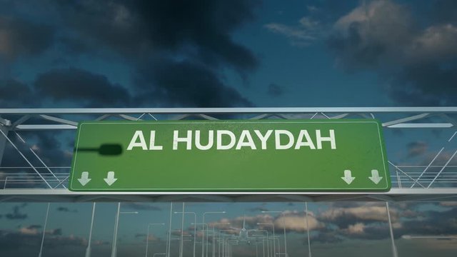 the plane landing in Al hudaydah yemen