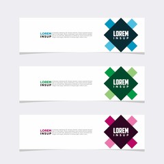 Modern vector banner web background abstract design template