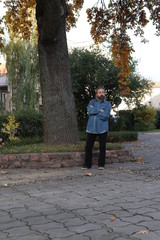Fototapeta premium young man walking in the park