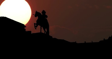 Moonrise Sunrise Sunset Silhouette Time Lapse