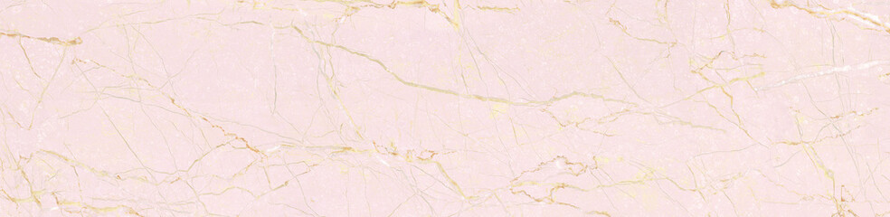 Natural Marble Stone Texture Background, Pink Colored Marble With Golden Curly Veins, It Can Be Used For Interior-Exterior Home Decoration and Ceramic Tile Surface, Wallpaper.