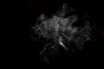 Abstract smoke image on black background