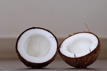 Fototapeta na wymiar Coconut broken