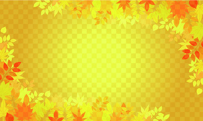 Obraz premium イラスト：秋の素材パーツ