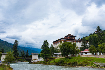 Obraz premium The kingdom of Bhutan Paro city