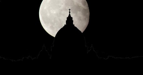 Moonrise Sunrise Sunset Silhouette Time Lapse