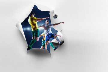 Paper breakthrough hole effect and soccer