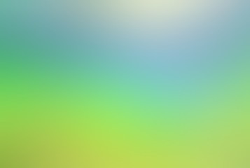 Green blue flare defocus background. Natural colors. Shiny outside illustration. Forest clearing abstract blur pattern.
