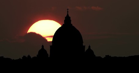 Moonrise Sunrise Sunset Silhouette Time Lapse