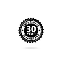 30 years experience web icon illustration isolated on white background