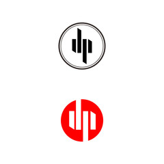 Letter DP, Simple logo design