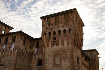 The fortress of Cento, Ferrara, Italy, also called the ancient fortress or castle of the fortress, is a defensive medieval fortification. View of the massive keep.