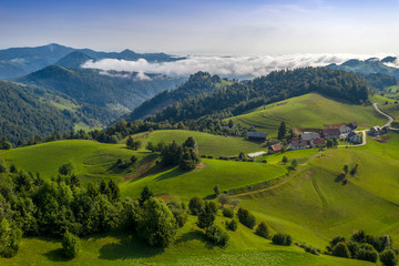 Slovenija from above – Municipality of Horjul – near Ljubljana