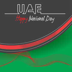 United Arab Emirates line skyline illustration on a black background. Flat vector illustration. Business travel and tourism concept with modern buildings. Image for banner or web site