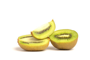  kiwi on a white background