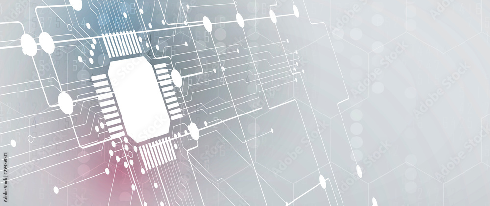 Poster abstract structure circuit computer  technology business background