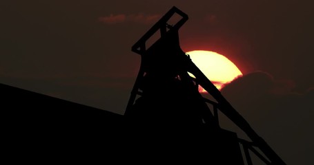 Moonrise Sunrise Sunset Silhouette Time Lapse