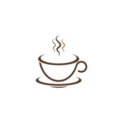 Coffee cup Logo Template vector icon design 