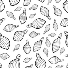 pattern christmas decoration toys seamless pattern holiday new year sketch doodle graphic