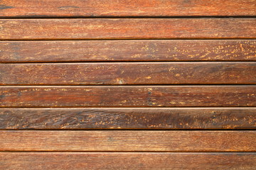 Close up textured wood planks wall
