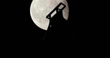 Moonrise Sunrise Sunset Silhouette Time Lapse