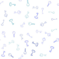 Seamless vector pattern with Keys. Texture for textile, wallpaper and backdrop