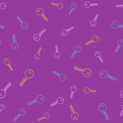 Seamless vector pattern with Keys. Texture for textile, wallpaper and backdrop
