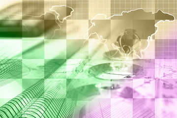 Map, graph and buildings