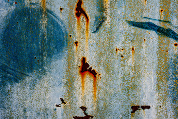 Metal texture with scratches and cracks which can be used as a background
