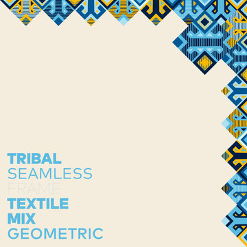 Vector ornament. Seamless Azerbaijan pattern. Ethnic carpet with chevrons and triangles. Geometric mosaic with triangles on the tile. Ancient interior. Modern pattern. Eps 9
