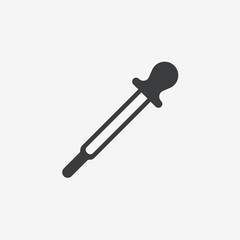 Dropper Pipette Flat Vector Icon